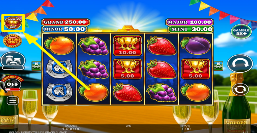 Golden Horsey Winner Grand Chance Buy Bonus