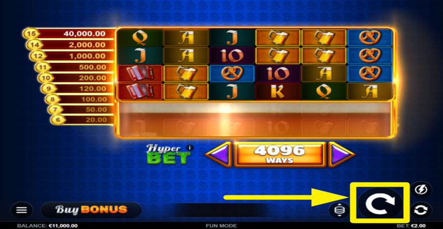 Golden Kegs 50k Spin Button