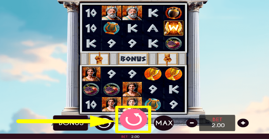 Golden Midas Spin Button