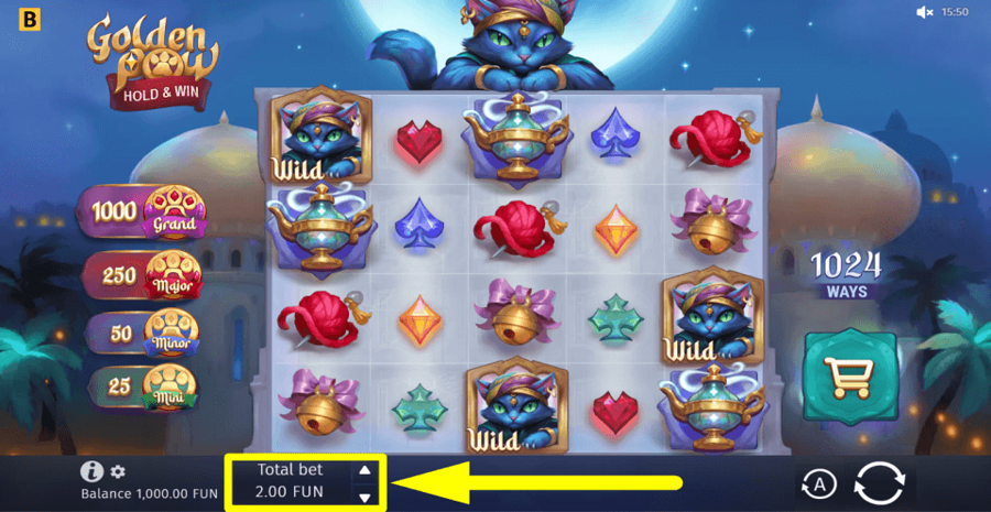 Golden Paw Hold And Win Bet Value