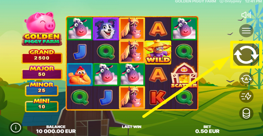 Golden Piggy Farm Spin