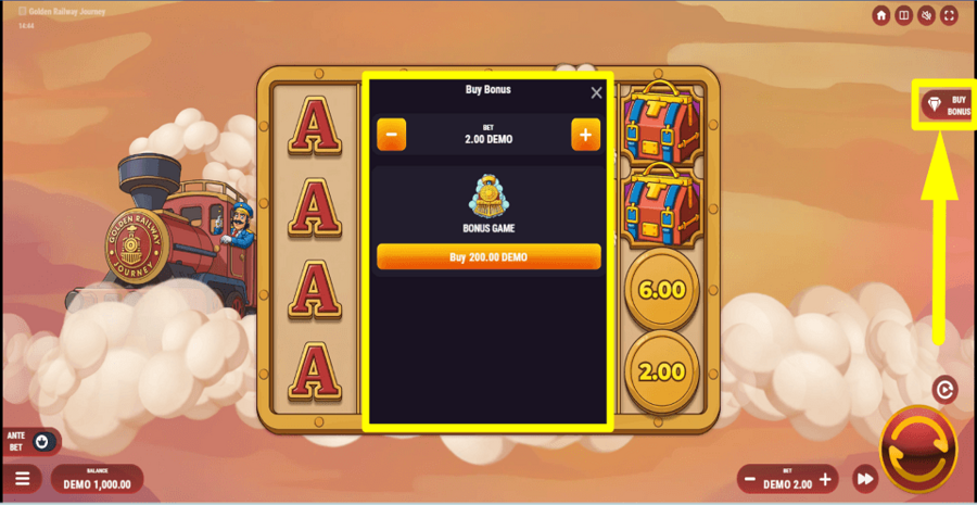 Golden Railway Journey Buy Feature