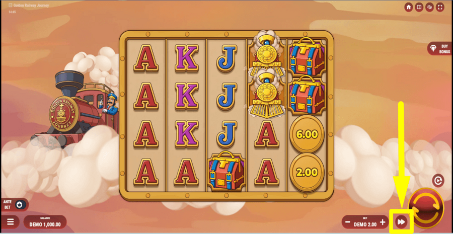 Golden Railway Journey Turbo Feature