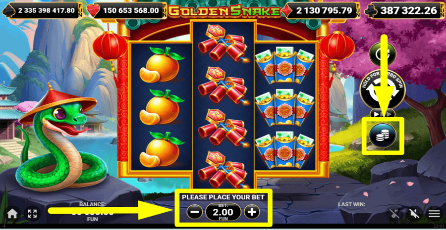 Golden Snake Bet Value