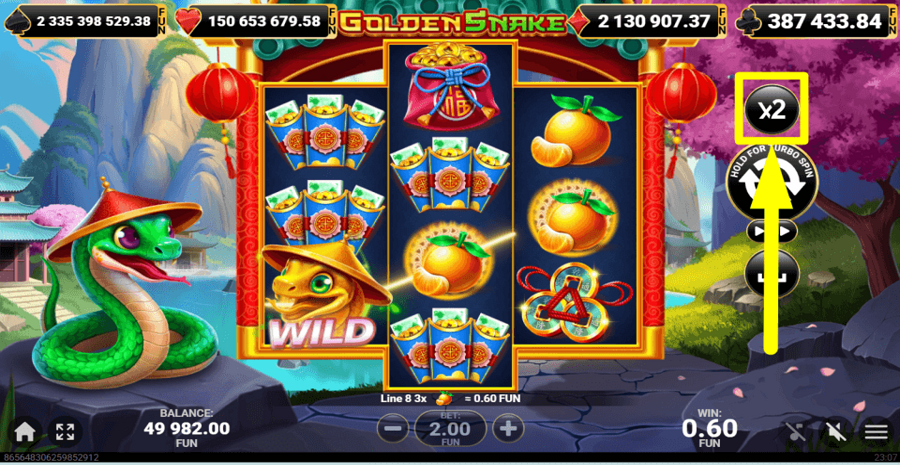 Golden Snake Gamble Feature