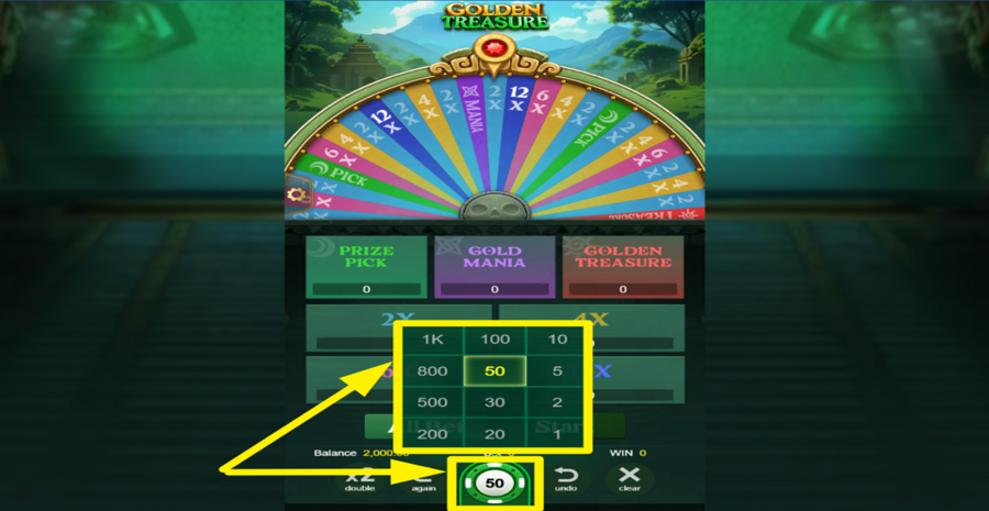 Golden Treasure Choose Bet