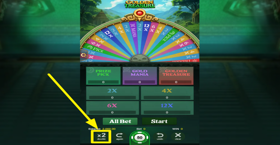 Golden Treasure Double Bet