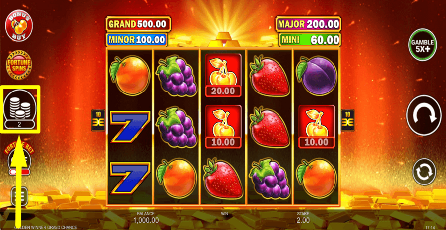 Golden Winner Grand Chance Bet Value