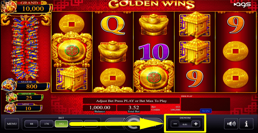 Golden Wins Denomination