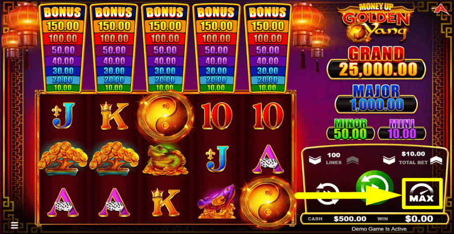 Golden Yang Max Button