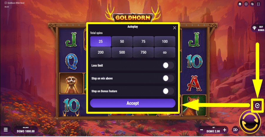 Goldhorn Wild Herd Autoplay Feature