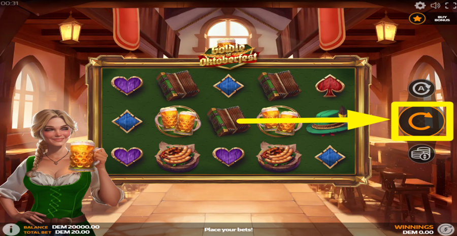 Goldie At Oktoberfest Spin Button