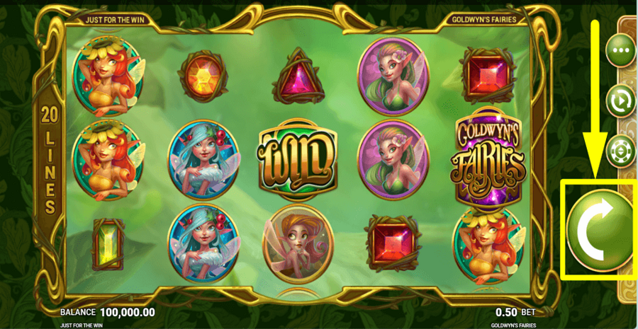 Goldwyns Fairies Spin Button