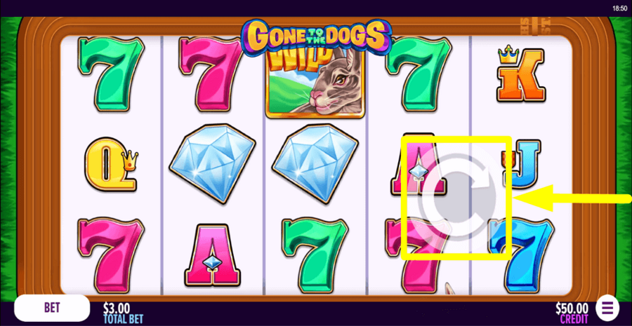 Gone To The Dogs Spin Button
