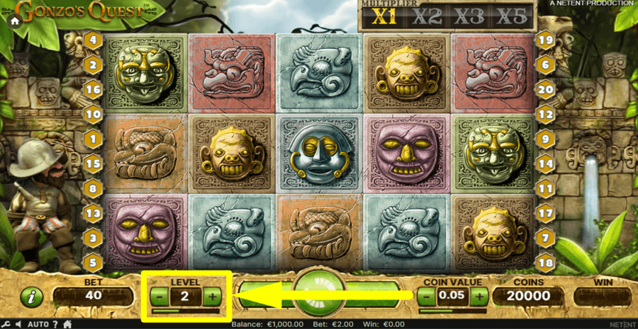Gonzos Quest Bet Value