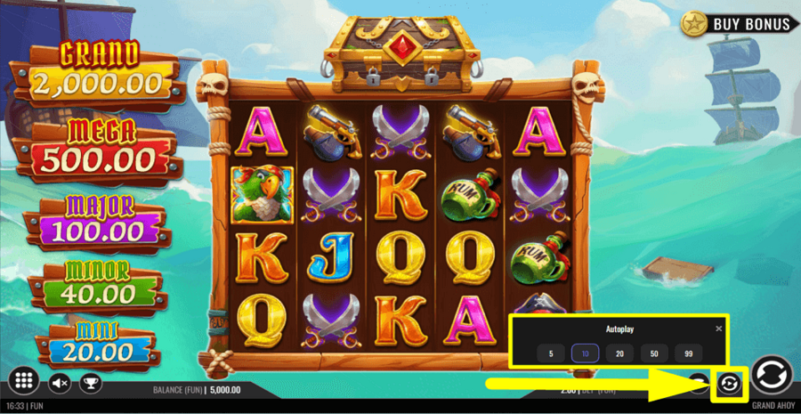 Grand Ahoy Autoplay Feature