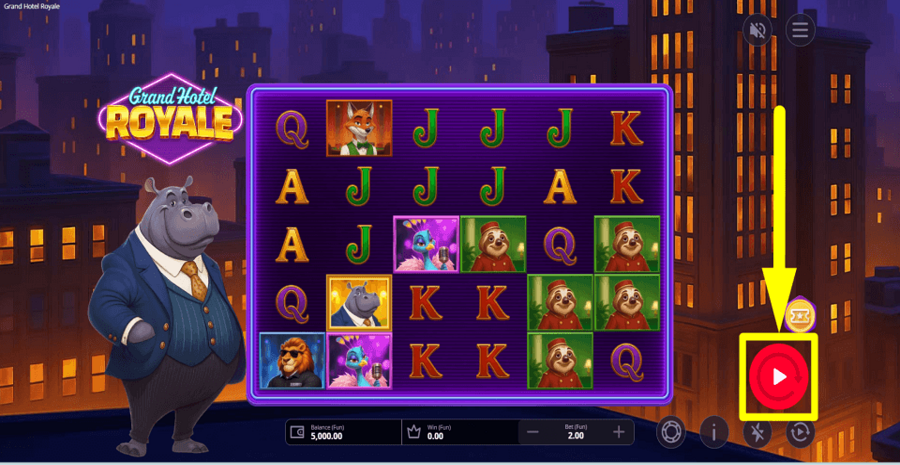 Grand Hotel Royale Spin Button