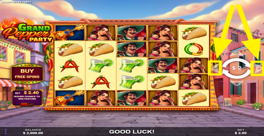 Grand Pepper Party Adjust Bet