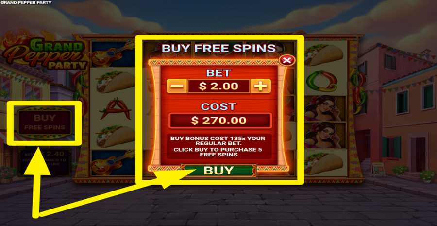 Grand Pepper Party Buy Free Spins