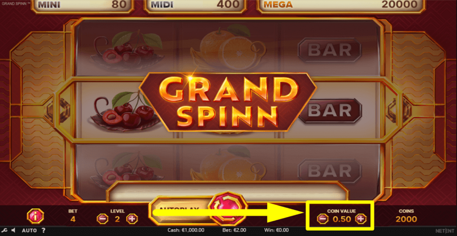 Grand Spinn Coin Value