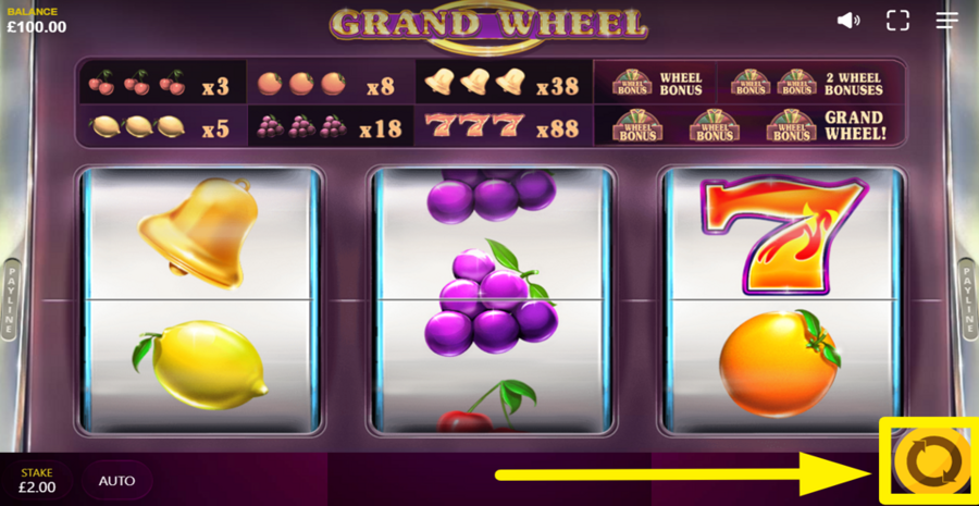 Grand Wheel Spin Button