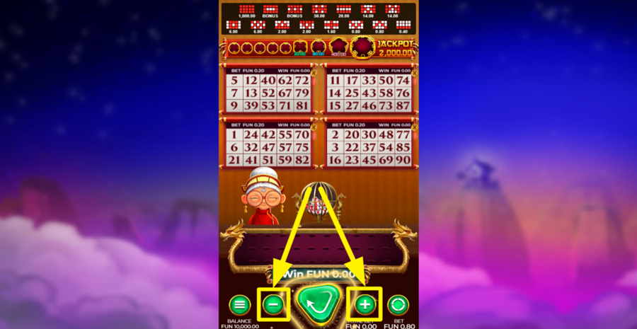 Grandma Bingo Adjust Bet