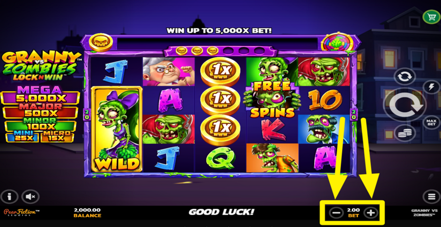 Granny Vs Zombies Adjust Bet