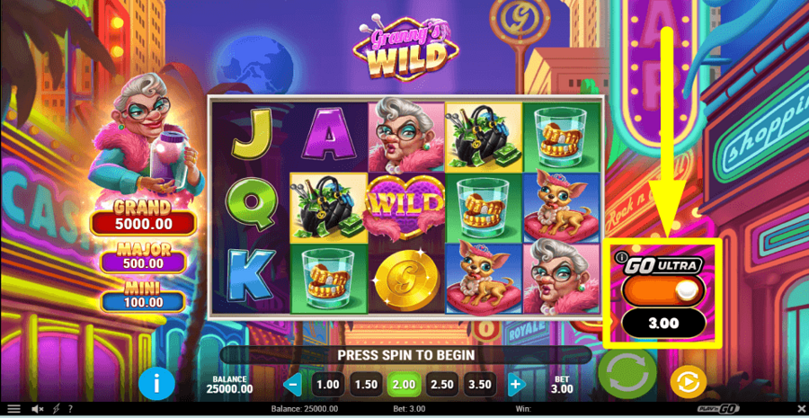 Grannys Wild Go Ultra Feature