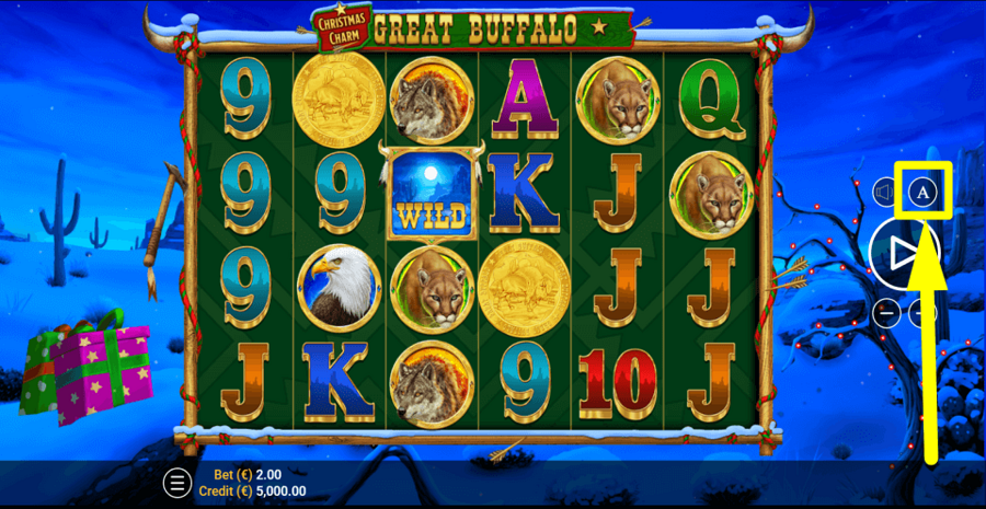 Great Buffalo Christmas Charm Autoplay Feature