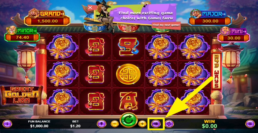 Great Golden Lion Max Bet