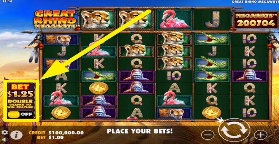 Great Rhino Megaways Extra Bet