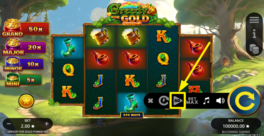 Greedy For Gold Power Hit Autoplay