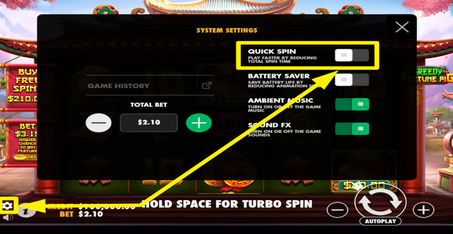 Greedy Fortune Pig Quick Spin