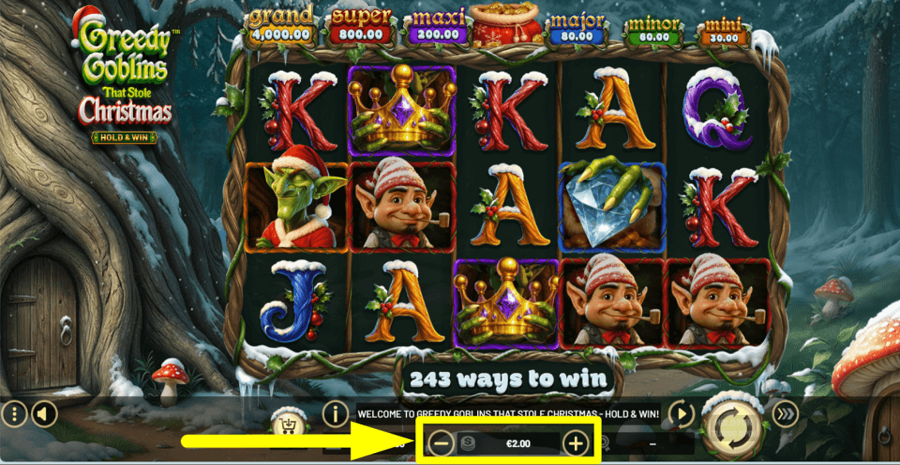 Greedy Goblins That Stole Christmas Hold And Win Bet Value