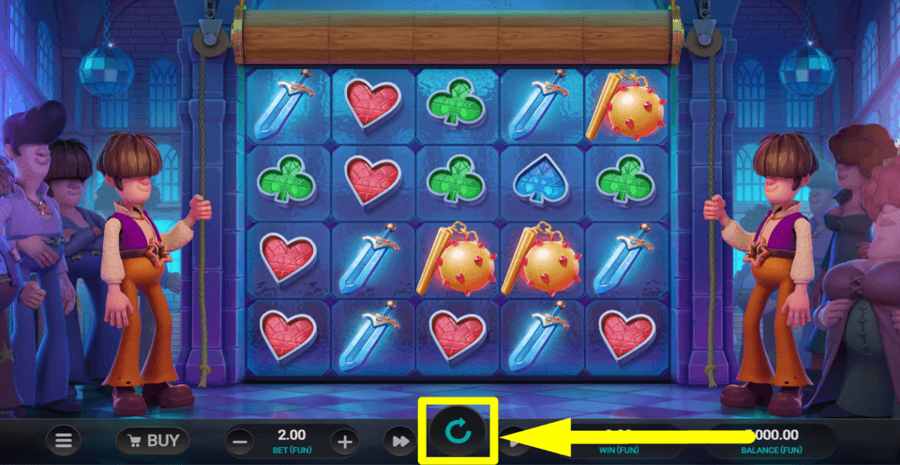 Groovy Knights Dream Drop Spin Button