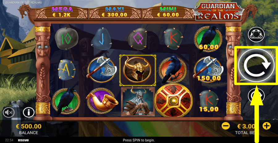 Guardian Of The Realms Spin Button