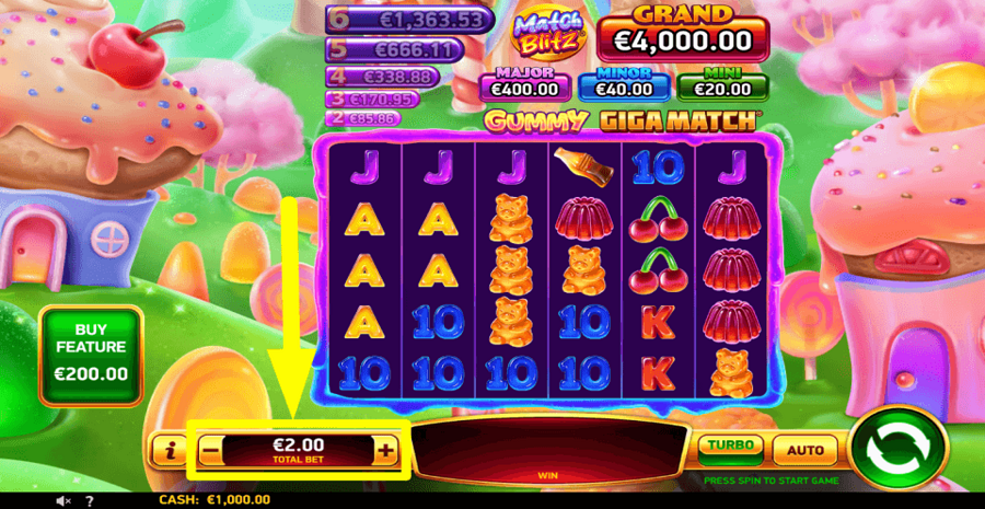 Gummy Giga Match Bet Value