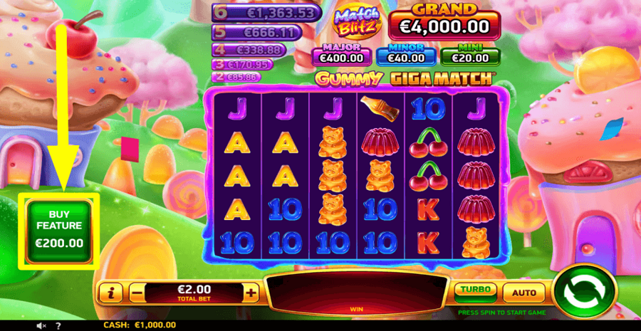 Gummy Giga Match Buy Feature