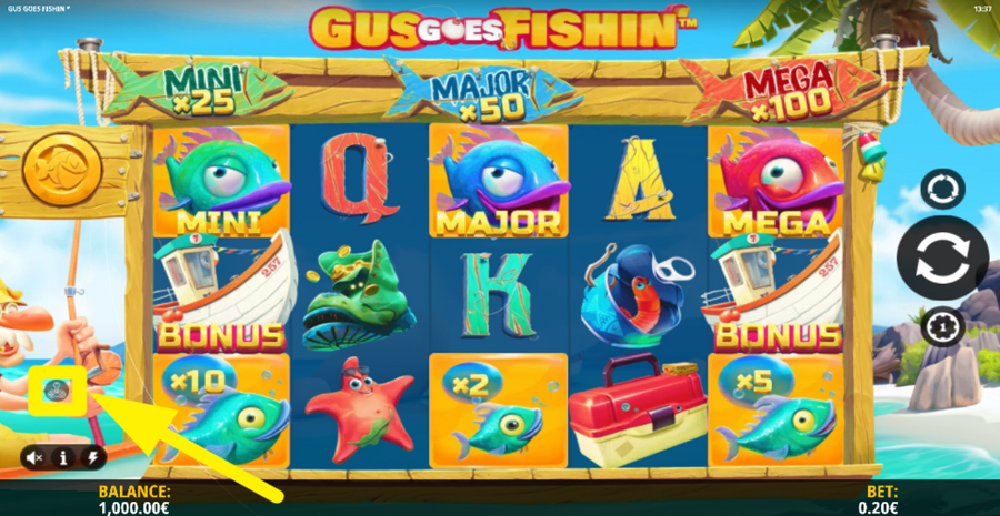 Gus Goes Fishin Additional Settings