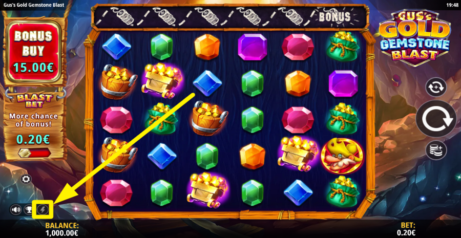 Guss Gold Gemstone Blast Turbo