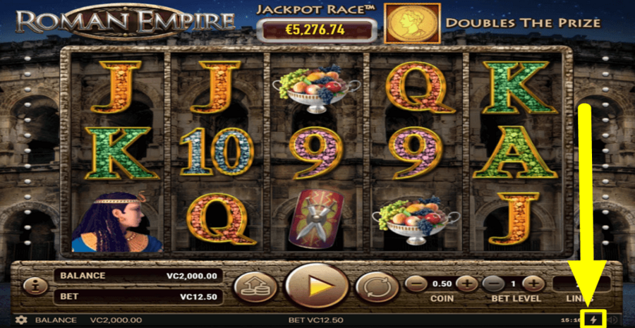 Habanero Roman Empire Quick Spin Feature