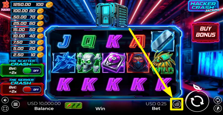 Hacker Crash Jackpot Adjust Bet