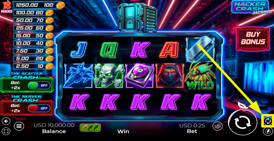 Hacker Crash Jackpot Autoplay