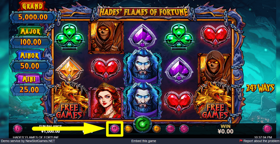 Hades Flames Of Fortune Turbo Feature