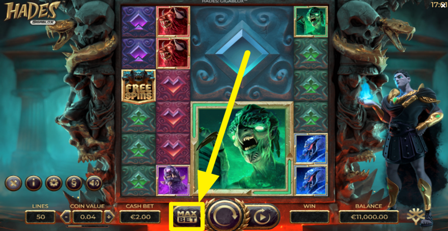 Hades Gigablox Max Bet