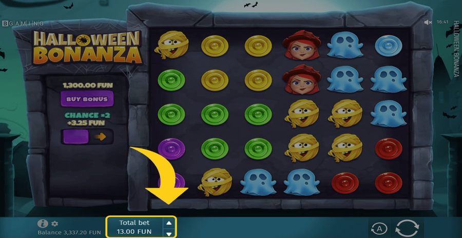 Halloween Bonanza Bet Select