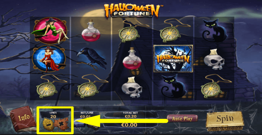 Halloween Fortune Adjustable Paylines