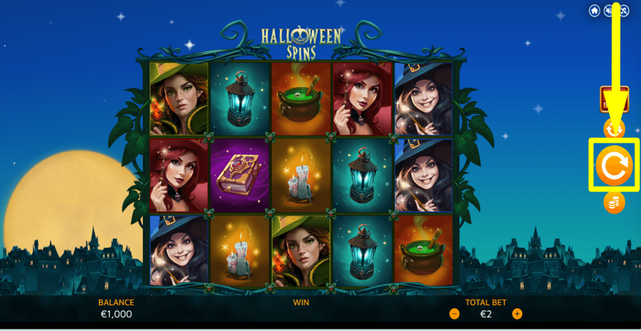 Halloween Spins Spin Button