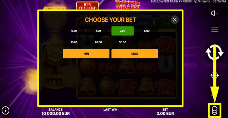 Halloween Train Bet Value