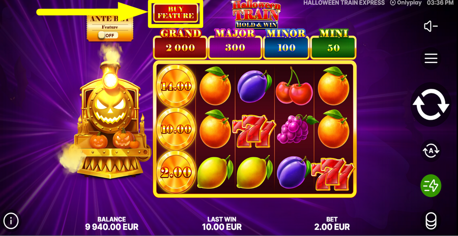 Halloween Train Buy Feature